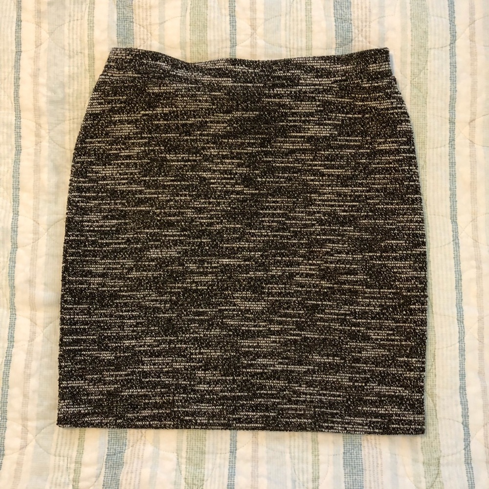 Sassy & Stretchy Faux Tweed Skirt